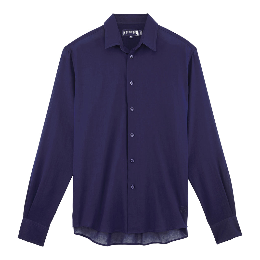 Cotton Voile Lightweight Shirt Solid