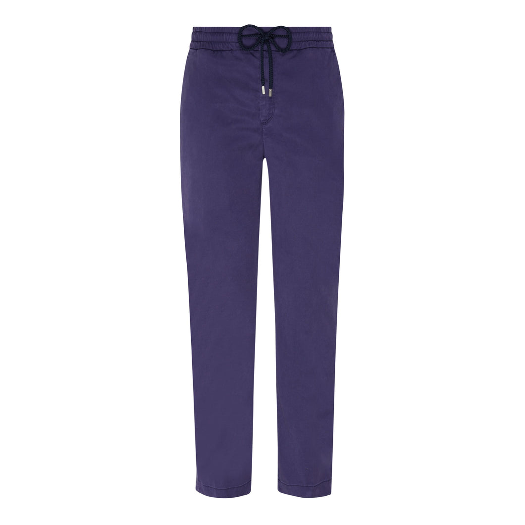Tencel Cotton Elastic Waist Pants
