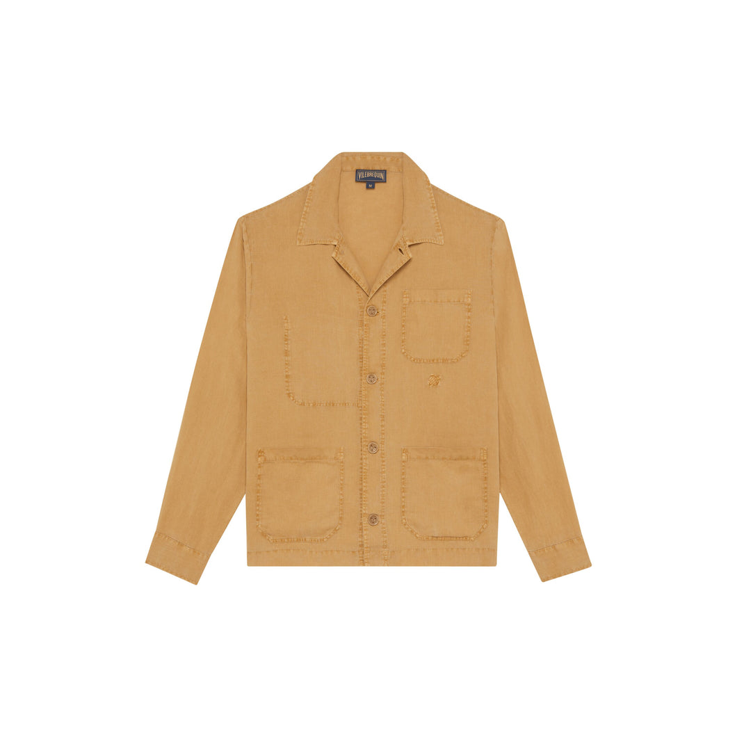 Linen Overshirt Mineral Dye Color