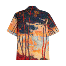 Load image into Gallery viewer, Linen Bowling Shirt Voiles de Pin
