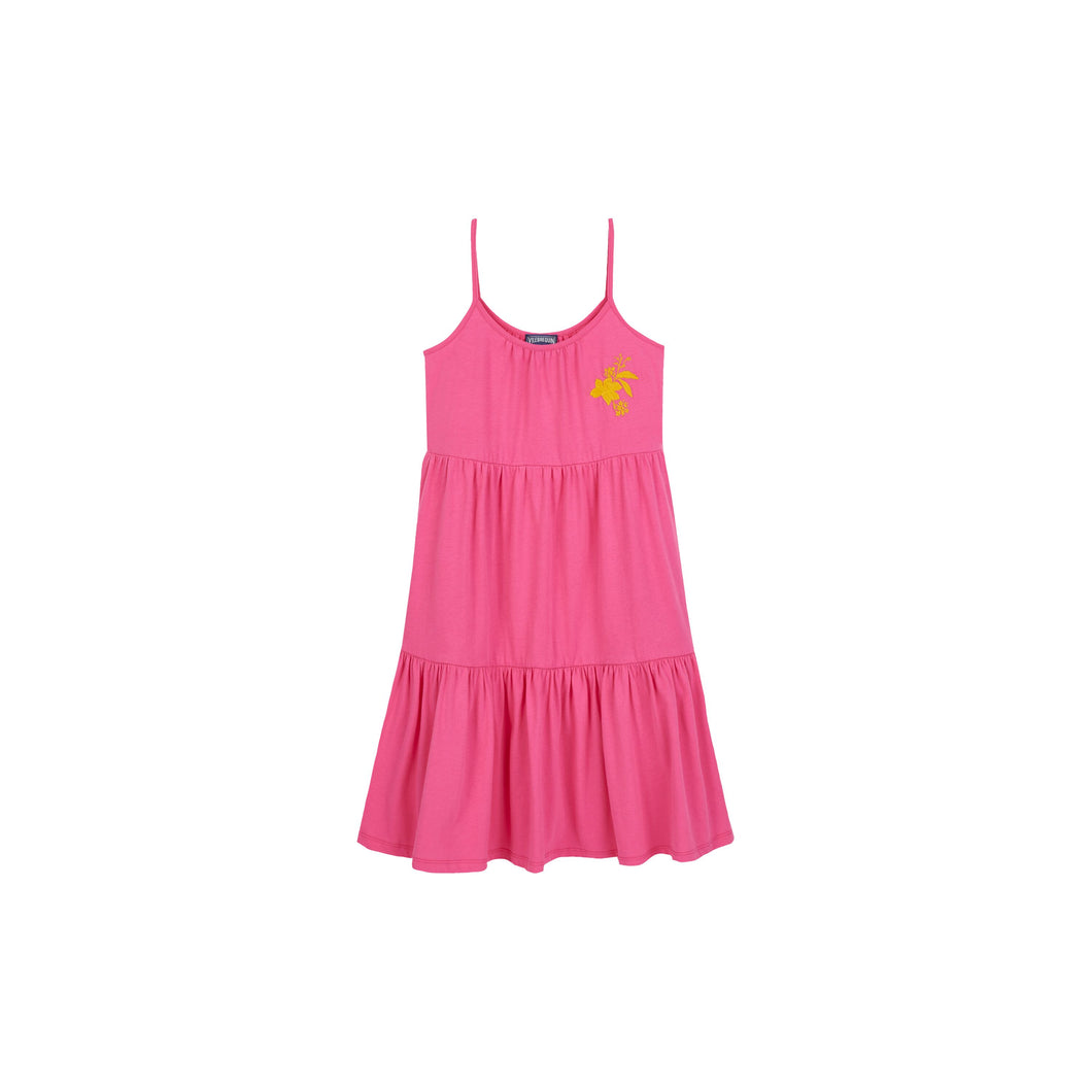Tank Dress Embroidered Flowers