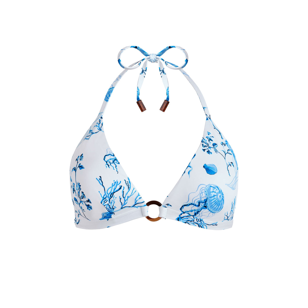 Halter Bikini Top Medusa and Shells