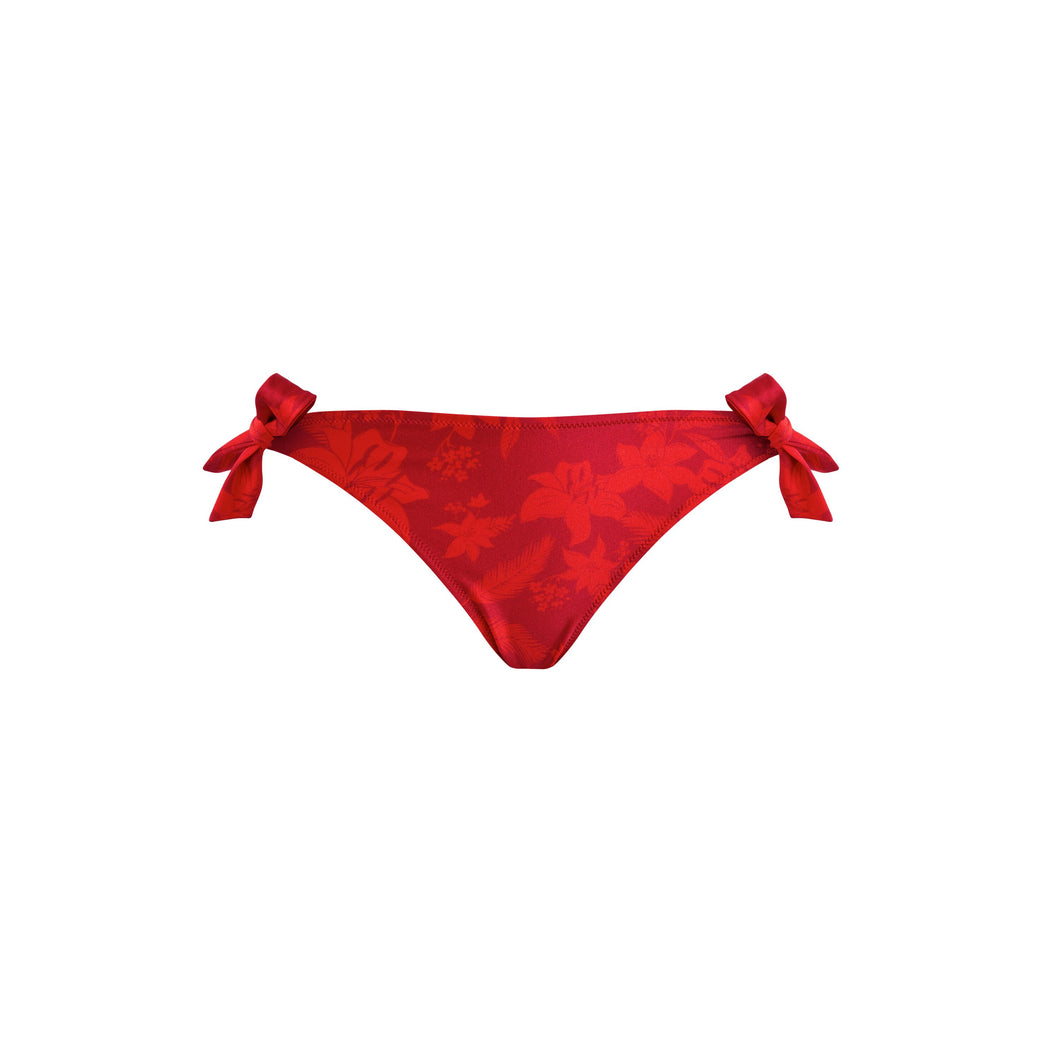 Side Tie Bikini Bottom Flower Power