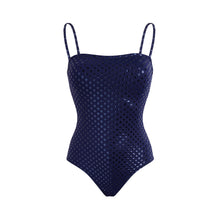 Load image into Gallery viewer, Bustier One-piece Swimsuit Relief Sparkling
