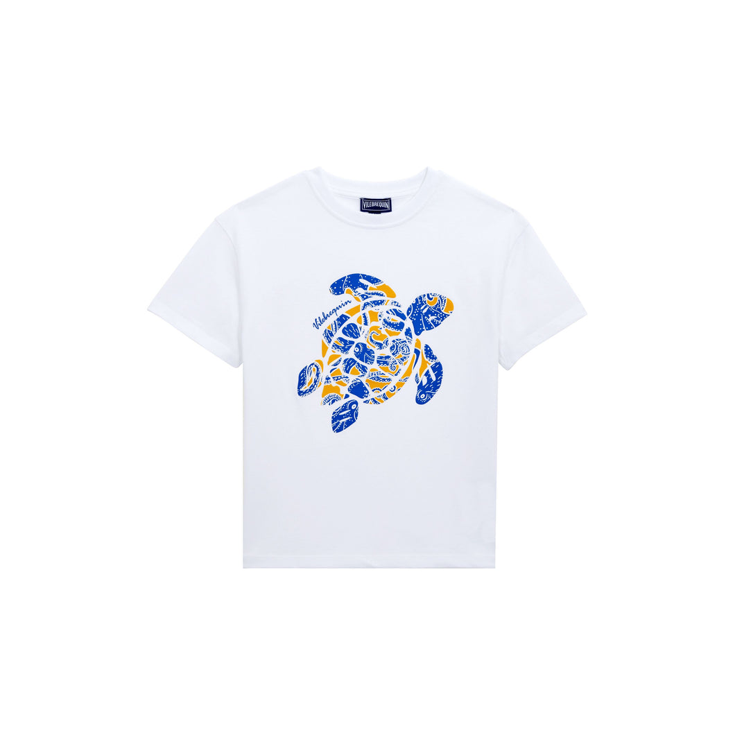 Organic Cotton T-shirt Printed Turtle Octopus