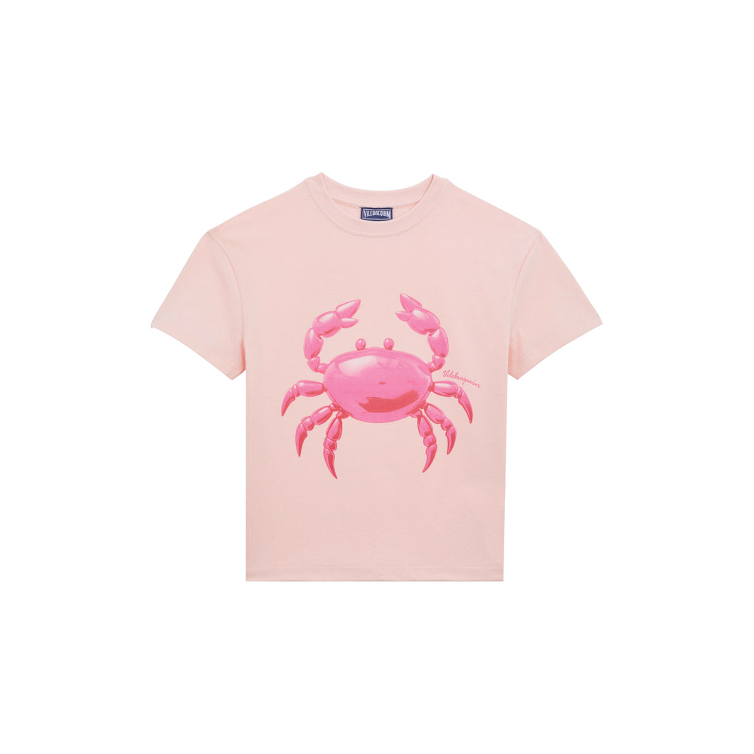 Organic Cotton T-shirt Printed Crab
