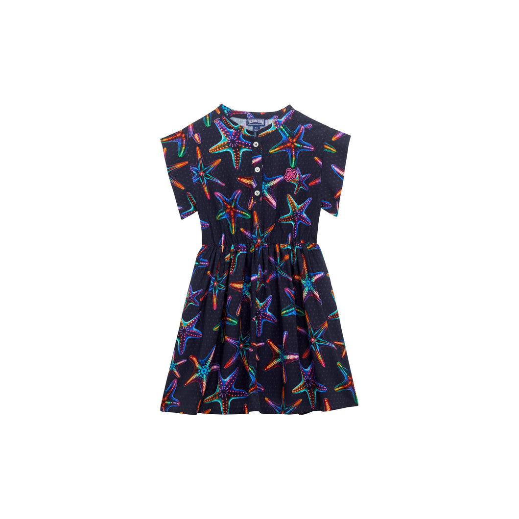 Viscose Long Dress Disco Stars
