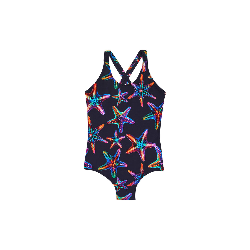 One-piece Swimsuit Disco Stars