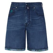 Load image into Gallery viewer, Denim Bermuda Shorts Tahiti Turtles
