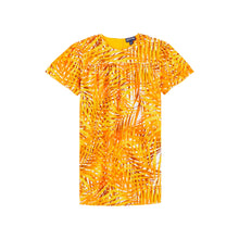 Load image into Gallery viewer, Terry Cotton Dress Palm Leaves
