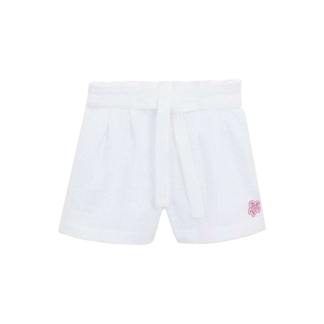 Cotton Bermuda Shorts Embroidered