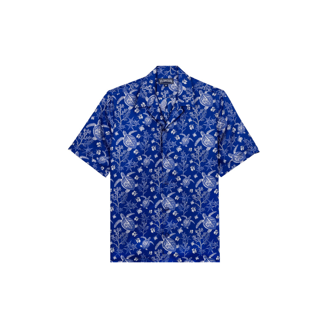 Silk Bowling Shirt X-Ray Turtles