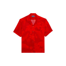 Load image into Gallery viewer, Viscose Bowling Shirt Flower Power

