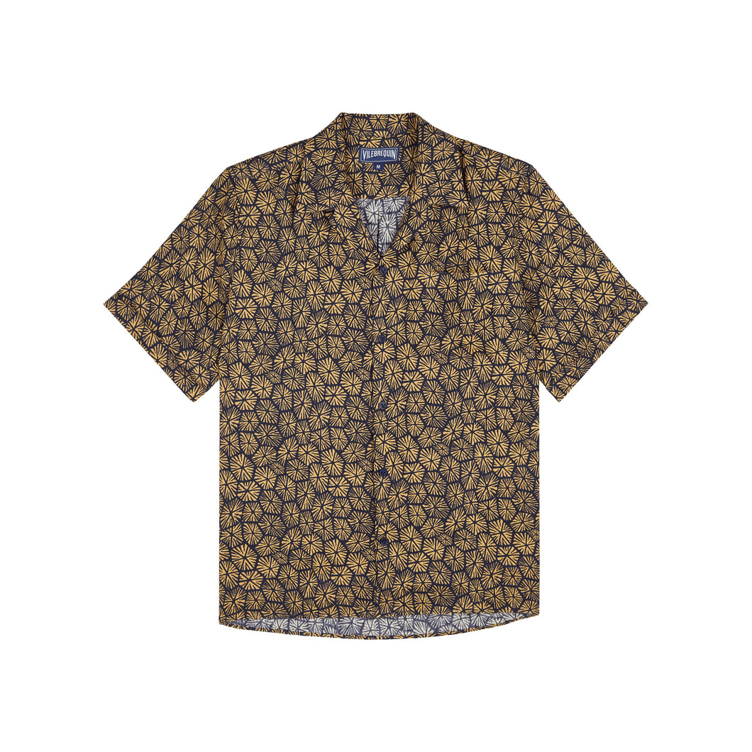 Linen Bowling Shirt Carapaces