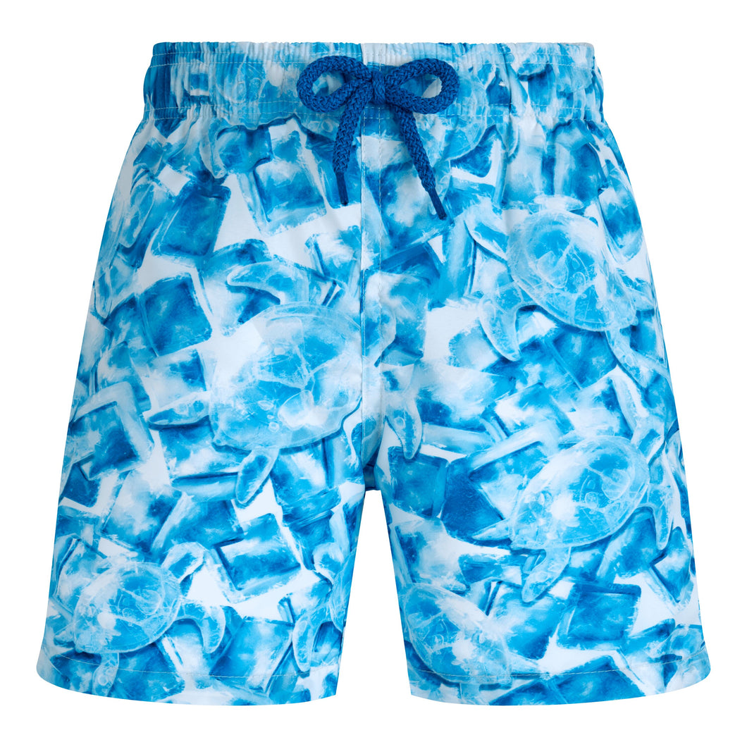 Ultra-Light and Packable Swim Trunks Iced Turtles