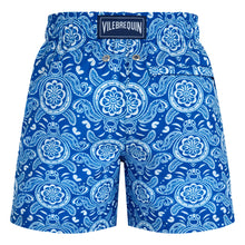 Load image into Gallery viewer, Ultra-Light and Packable Swim Trunks Tribal Turtles
