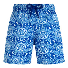 Load image into Gallery viewer, Ultra-Light and Packable Swim Trunks Tribal Turtles
