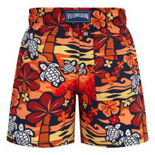 Load image into Gallery viewer, Stretch Swim Trunks Monoi Turtles
