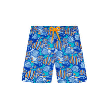 Load image into Gallery viewer, Swim Trunks Fishy Vibes
