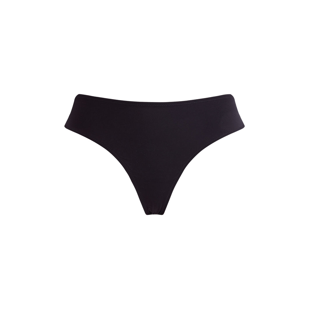 Mid Rise Brief Bikini Bottom Solid