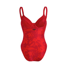 Load image into Gallery viewer, Underwire One-piece Swimsuit Flower Power
