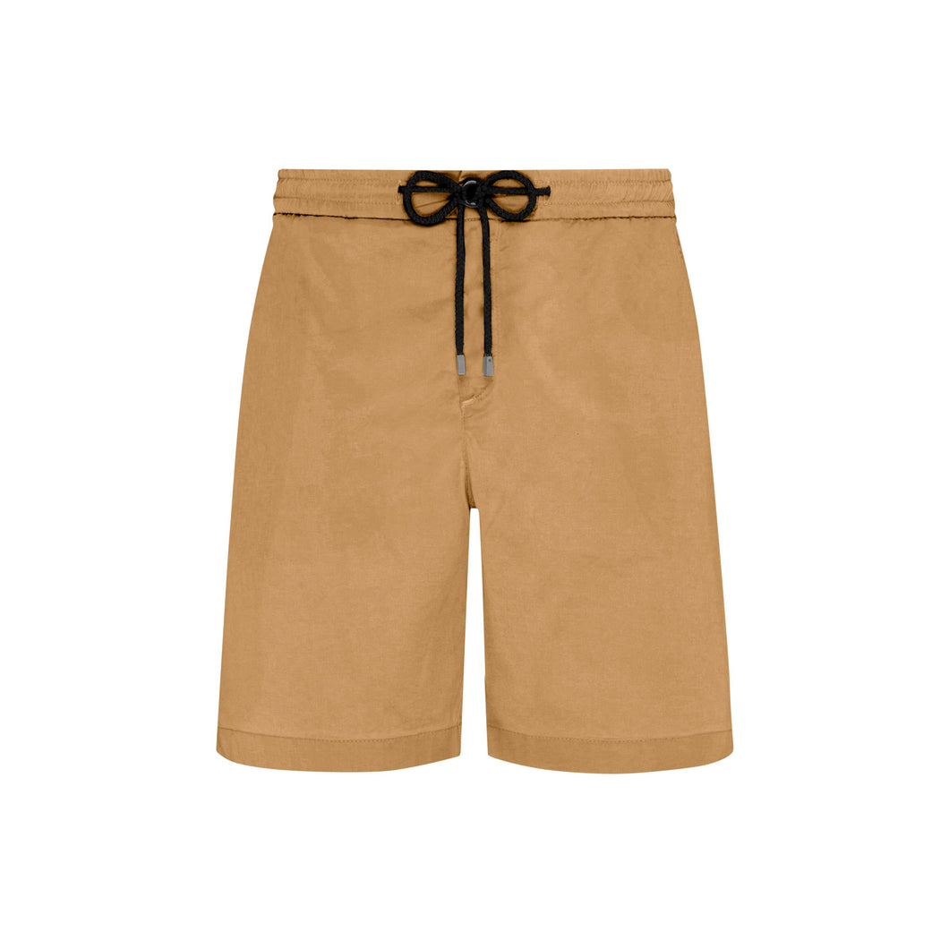 Tencel and Cotton Bermuda Shorts Satin