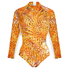 Load image into Gallery viewer, UV Protection One-piece Rashguard Palm Leaves
