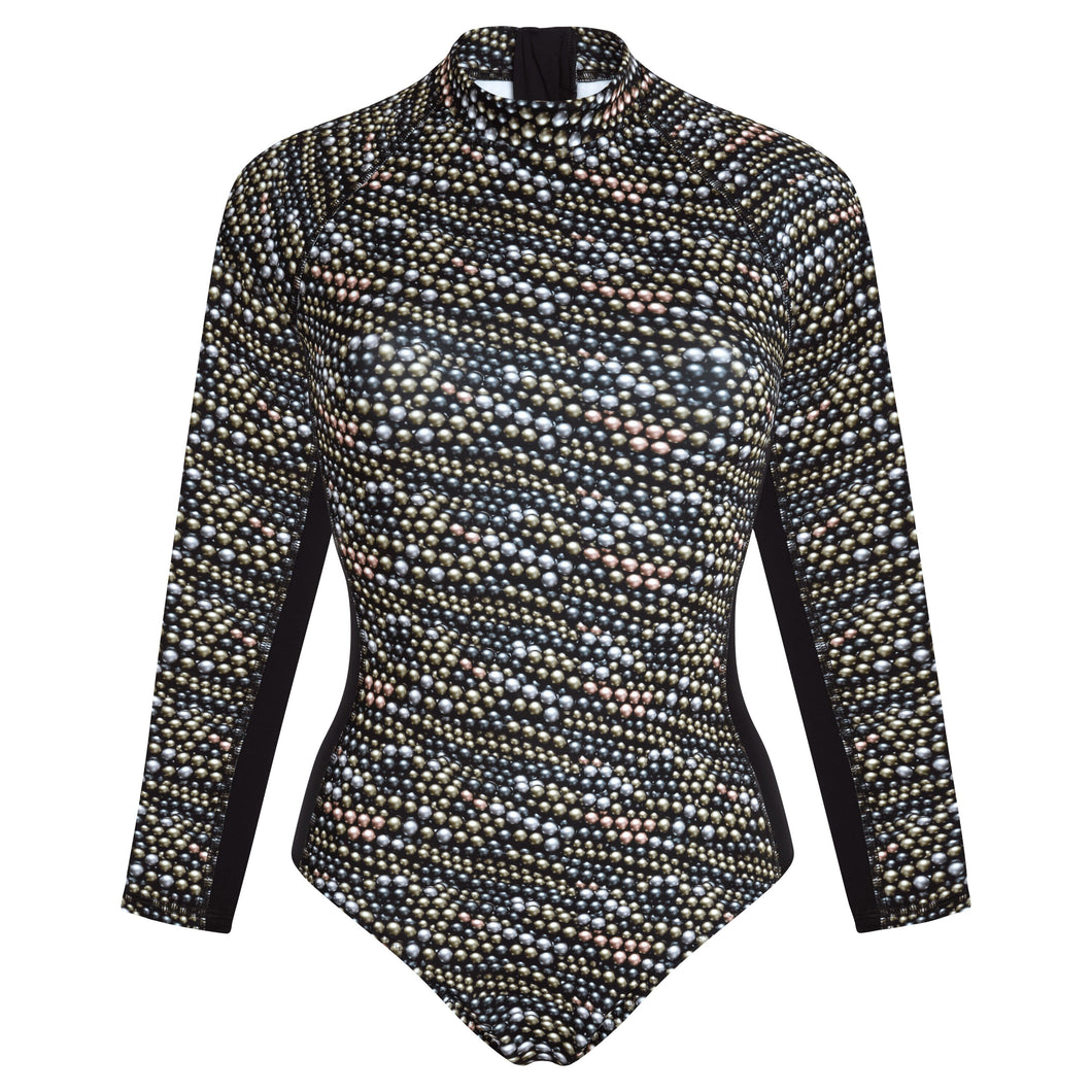 UV Protection One-Piece Rashguard Pearl