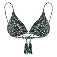 Load image into Gallery viewer, Rope Triangle Bikini Top Pearl
