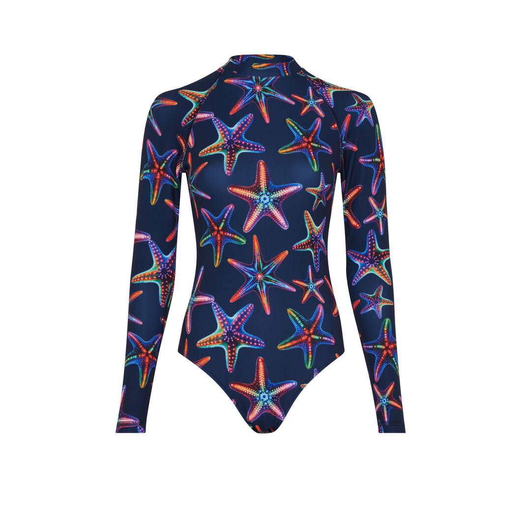 UV Protection One-piece Rashguard Disco Stars