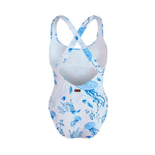 Load image into Gallery viewer, Crossed Back Straps One-piece Swimsuit Medusa and Shells
