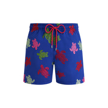 Load image into Gallery viewer, Swim Shorts Embroidered Tortue Multicolore - Limited Edition
