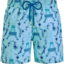 Load image into Gallery viewer, Swim Trunks Embroidered Poulpe Eiffel - Limited Edition
