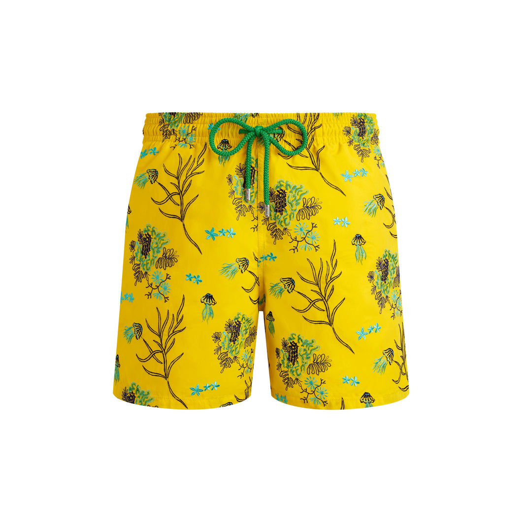 Swim Trunks Embroidered Medusa Flowers - Limited Edition