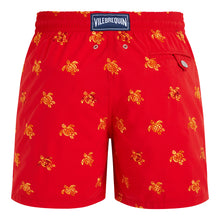 Load image into Gallery viewer, Swim Trunks Embroidered Micro Ronde des Tortues Diagonale - Limited Edition
