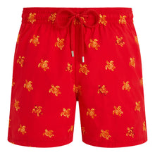 Load image into Gallery viewer, Swim Trunks Embroidered Micro Ronde des Tortues Diagonale - Limited Edition
