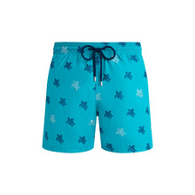 Load image into Gallery viewer, Swim Trunks Embroidered Micro Ronde des Tortues Diagonale - Limited Edition
