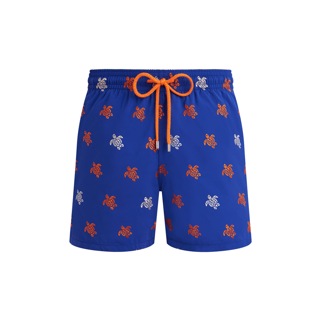 Swim Trunks Embroidered Micro Ronde des Tortues Diagonale - Limited Edition