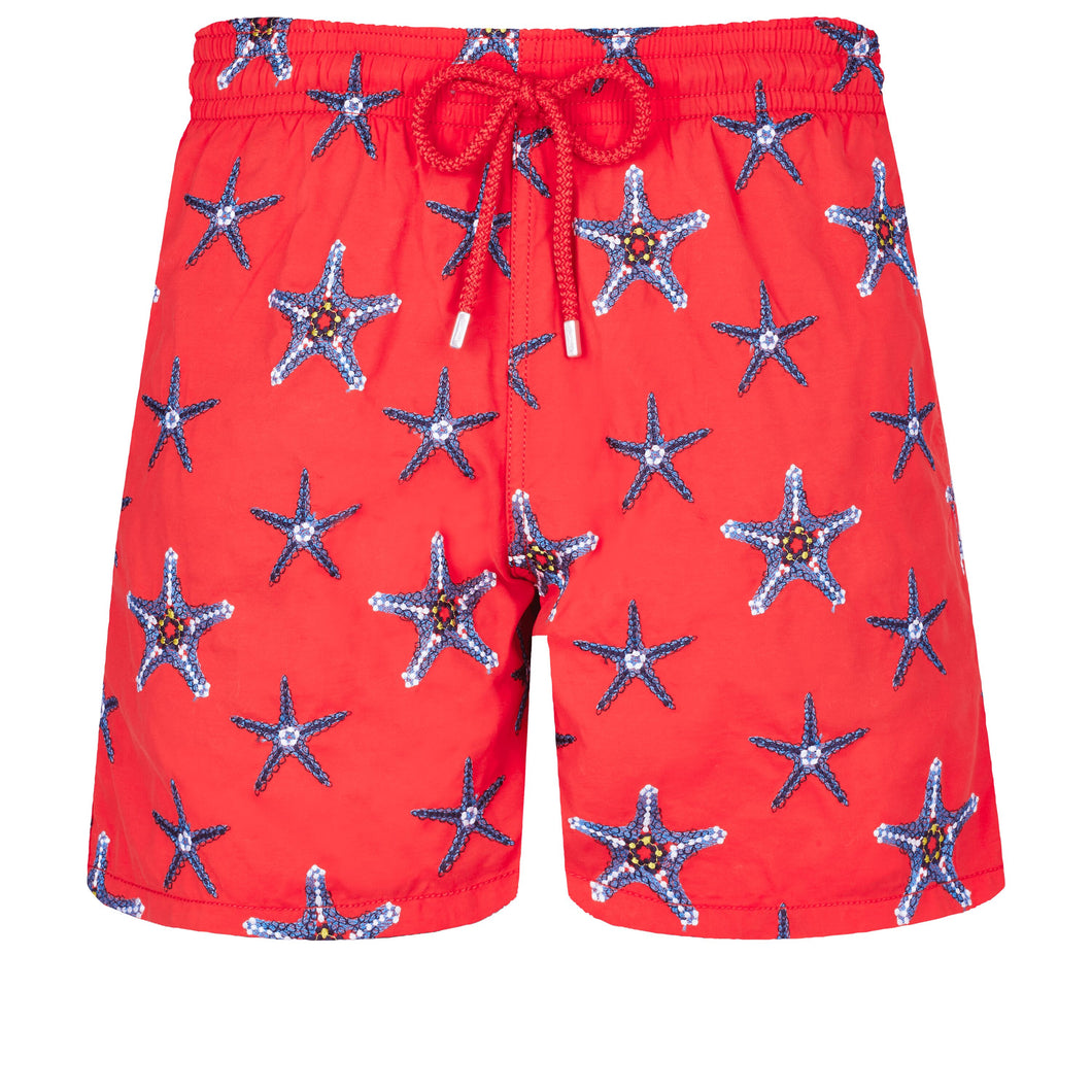 Swim Trunks Embroidered Starfish Dance - Limited Edition