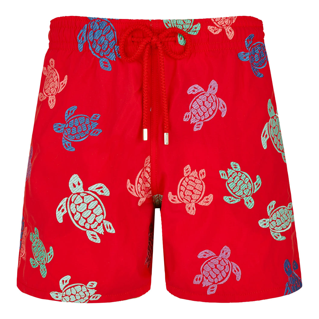 Swim Trunks Embroidered Tortue Multicolore - Limited Edition