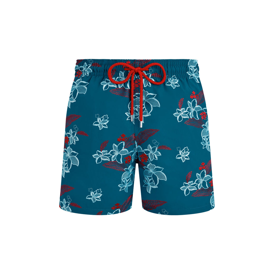 Swim trunks Embroidered Flowers Power