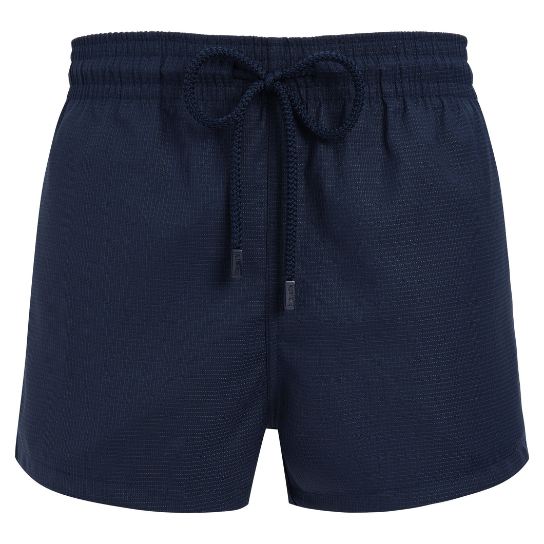 Short Woolen Swim Trunks Micro Carreaux- Vilebrequin x The Woolmark Company