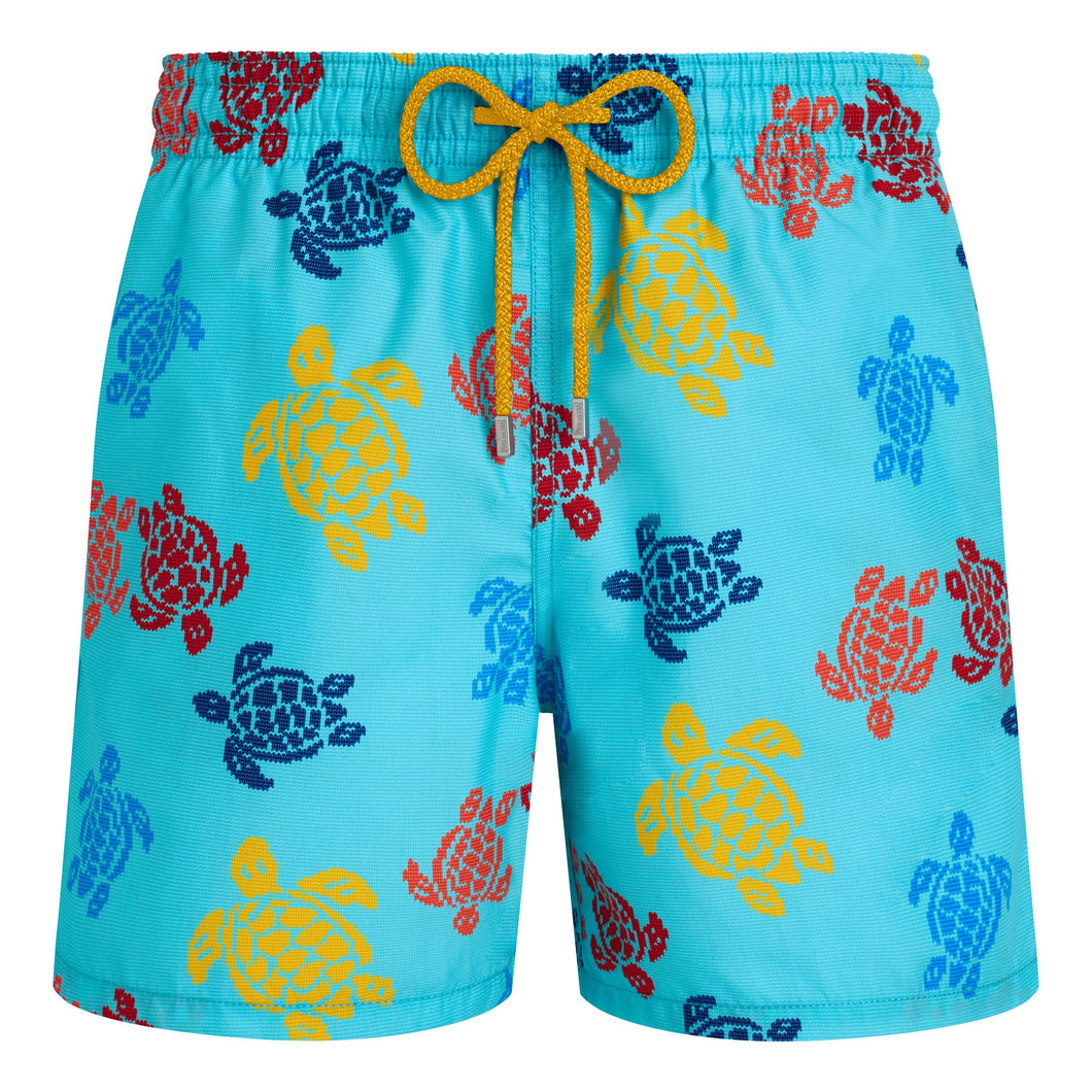 Swim Shorts Ronde des Tortues Tricot - Vilebrequin x Falke