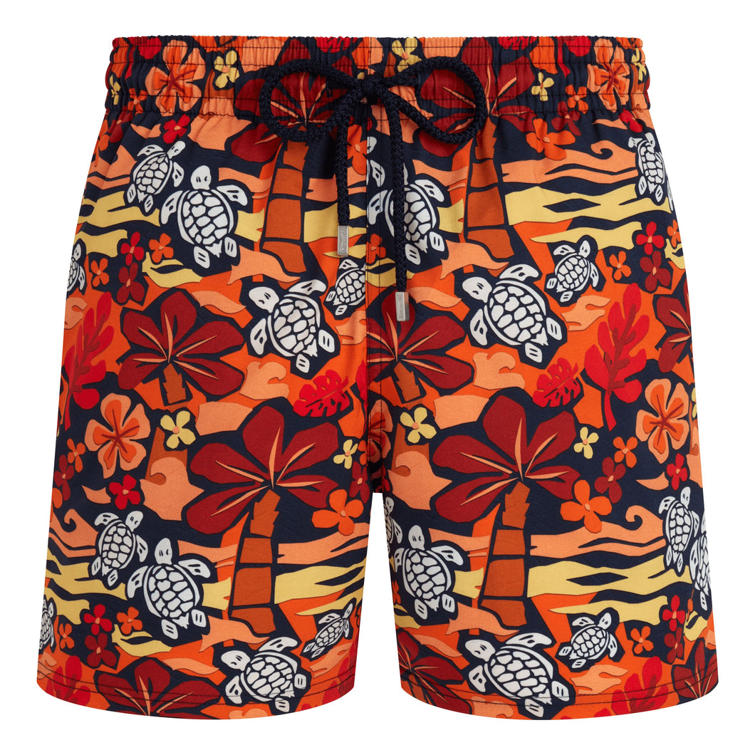 Stretch Short Swim Trunks Monoi Turtles