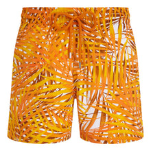 Load image into Gallery viewer, Stretch Short Swim Trunks Palm Leaves
