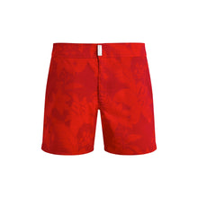 Load image into Gallery viewer, Stretch Short Swim Trunks Flat Belt Flower Power
