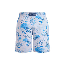 Load image into Gallery viewer, Long Stretch Swim Shorts Medusa and Shells
