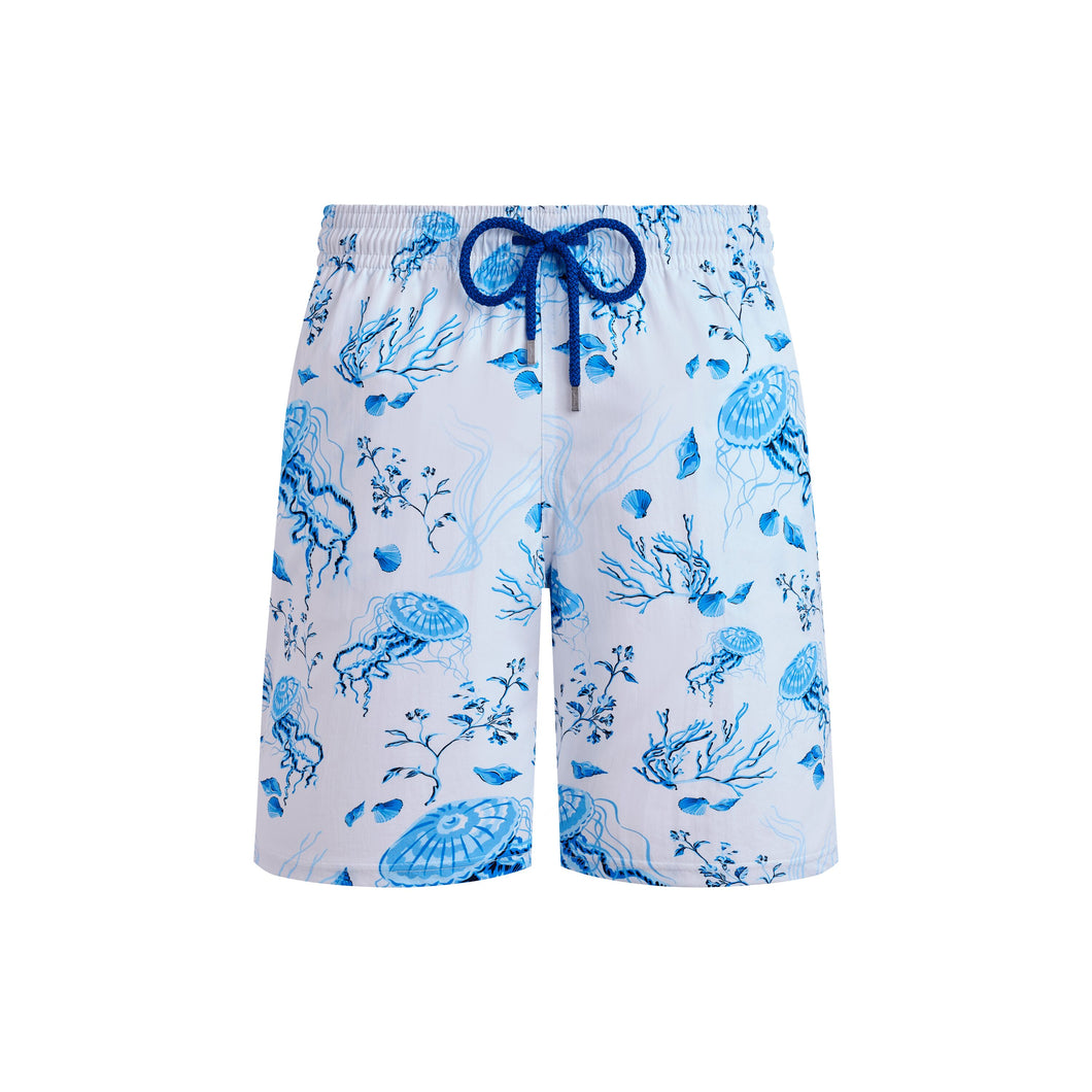Long Stretch Swim Shorts Medusa and Shells