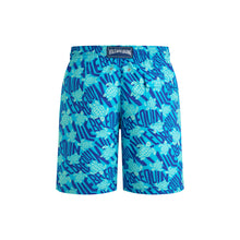 Load image into Gallery viewer, Long Swim Trunks Ronde des Tortues Logo
