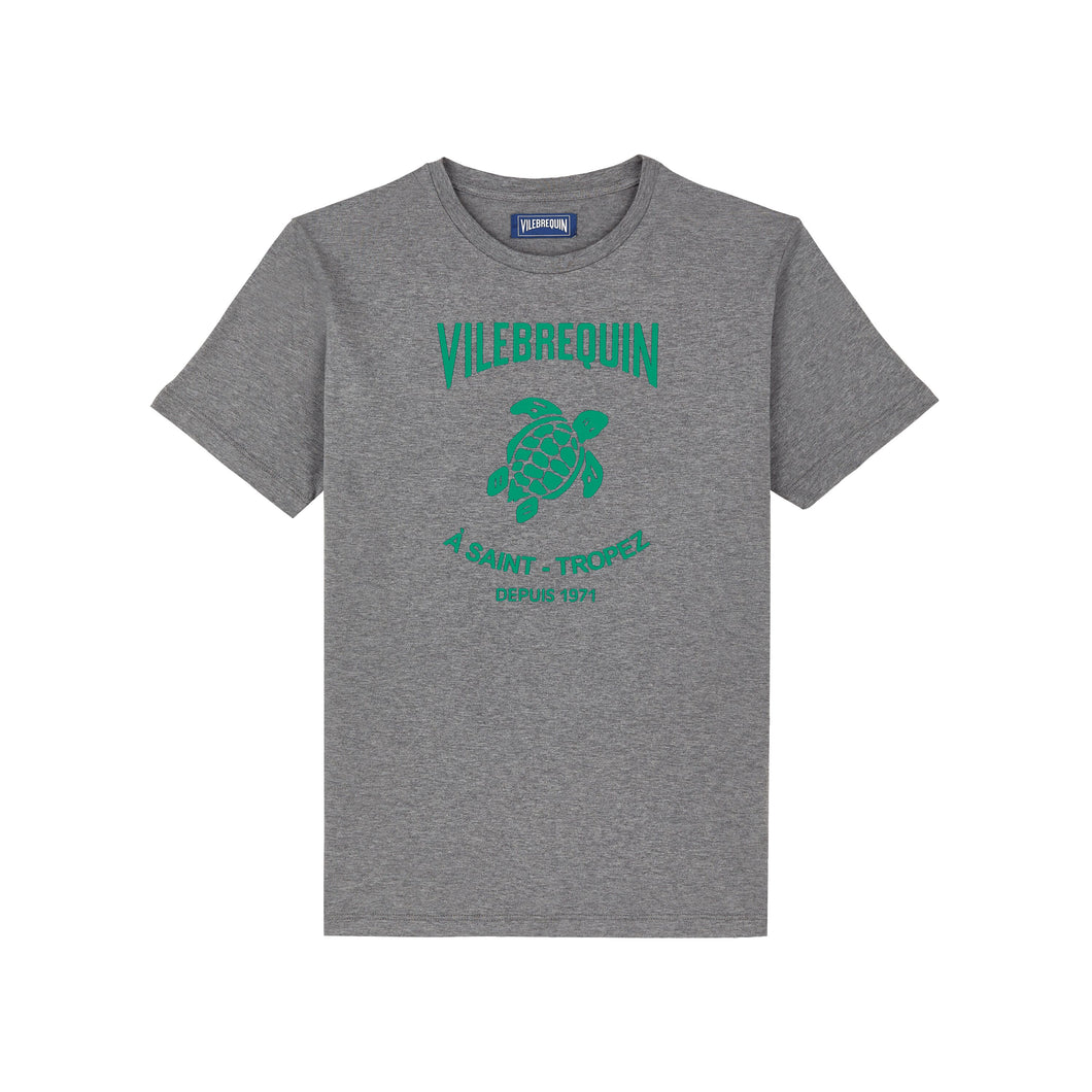 Cotton T-shirt Embossed logo
